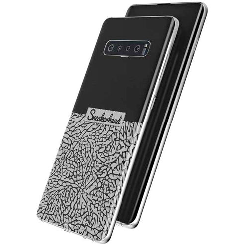 Elephant Print Sneakerhead Black Galaxy S10 Skin