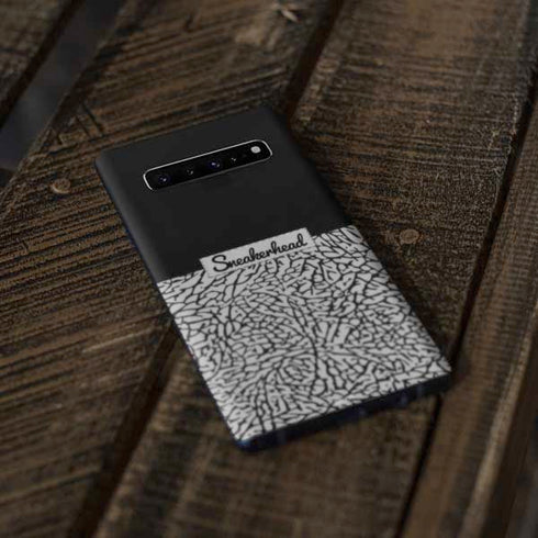 Elephant Print Sneakerhead Black Galaxy S10 Skin
