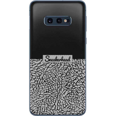 Elephant Print Sneakerhead Black Galaxy S10e Skin