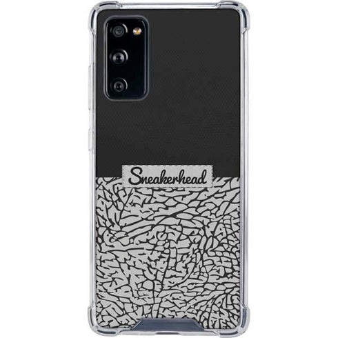 Elephant Print Sneakerhead Black Galaxy S20 FE Clear Case
