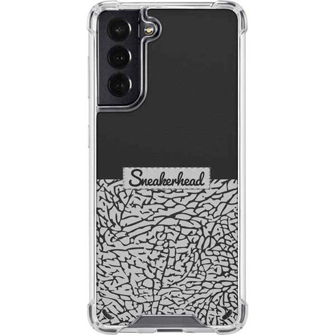 Elephant Print Sneakerhead Black Galaxy S21 5G Clear Case