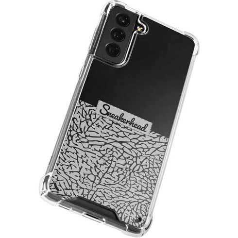 Elephant Print Sneakerhead Black Galaxy S21 5G Clear Case