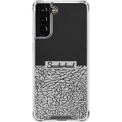 Elephant Print Sneakerhead Black Galaxy S21 FE Clear Case