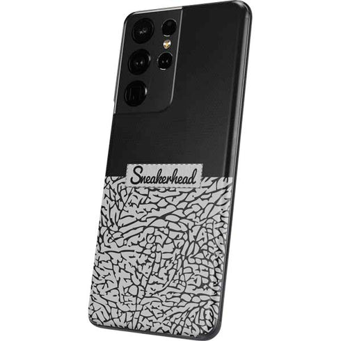 Elephant Print Sneakerhead Black Galaxy S21 Ultra 5G Skin