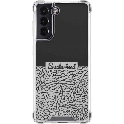 Elephant Print Sneakerhead Black Galaxy S22 Clear Case