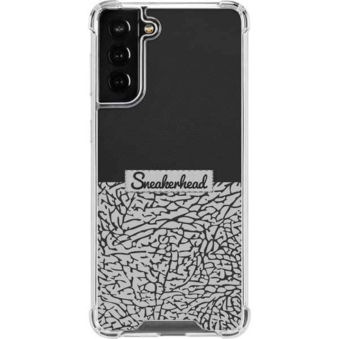 Elephant Print Sneakerhead Black Galaxy S22 Plus Clear Case