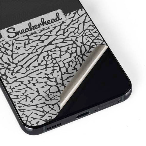 Elephant Print Sneakerhead Black Galaxy S22 Skin