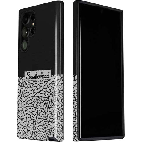 Elephant Print Sneakerhead Black Galaxy S22 Ultra Pro Case