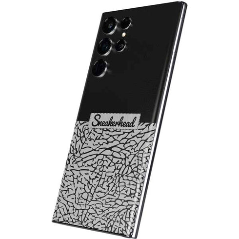 Elephant Print Sneakerhead Black Galaxy S22 Ultra Skin