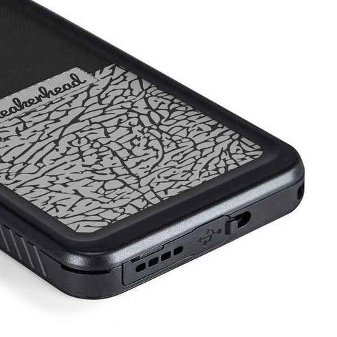 Elephant Print Sneakerhead Black Galaxy S23 Plus Waterproof Case