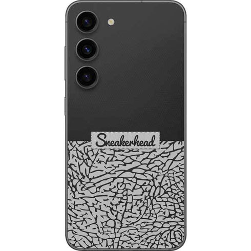 Elephant Print Sneakerhead Black Galaxy S23 Skin