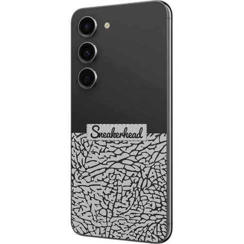 Elephant Print Sneakerhead Black Galaxy S23 Skin