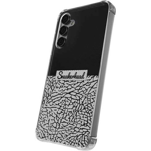 Elephant Print Sneakerhead Black Galaxy S24 Plus Clear Case