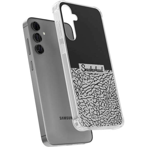 Elephant Print Sneakerhead Black Galaxy S24 Plus Clear Case