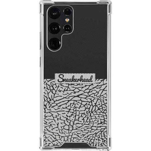 Elephant Print Sneakerhead Black Galaxy S24 Ultra Clear Case