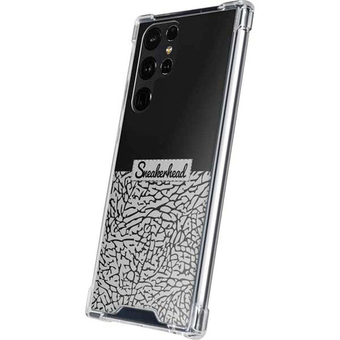 Elephant Print Sneakerhead Black Galaxy S24 Ultra Clear Case