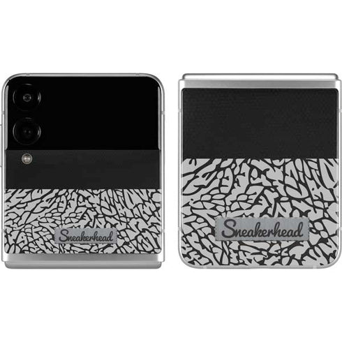 Elephant Print Sneakerhead Black Galaxy Z Flip4 5G Skin
