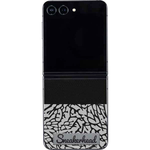 Elephant Print Sneakerhead Black Galaxy Z Flip5 5G Skin