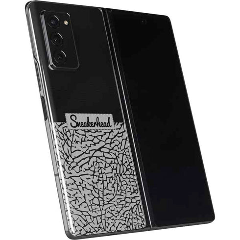 Elephant Print Sneakerhead Black Galaxy Z Fold2 5G Skin