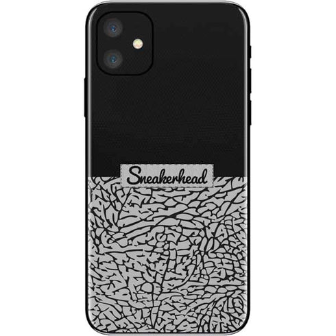 Elephant Print Sneakerhead Black iPhone 11 Skin