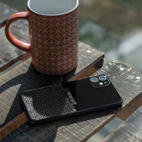 Elephant Print Sneakerhead Black iPhone 11 Skin