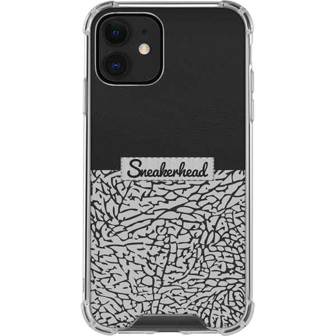 Elephant Print Sneakerhead Black iPhone 12 Clear Case