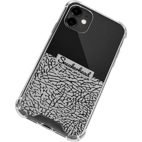 Elephant Print Sneakerhead Black iPhone 12 Clear Case