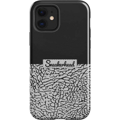 Elephant Print Sneakerhead Black iPhone 12 Impact Case