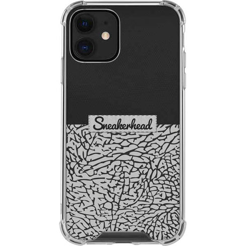 Elephant Print Sneakerhead Black iPhone 12 Mini Clear Case