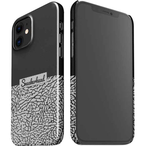 Elephant Print Sneakerhead Black iPhone 12 Mini Lite Case