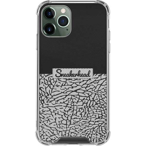 Elephant Print Sneakerhead Black iPhone 12 Pro Clear Case