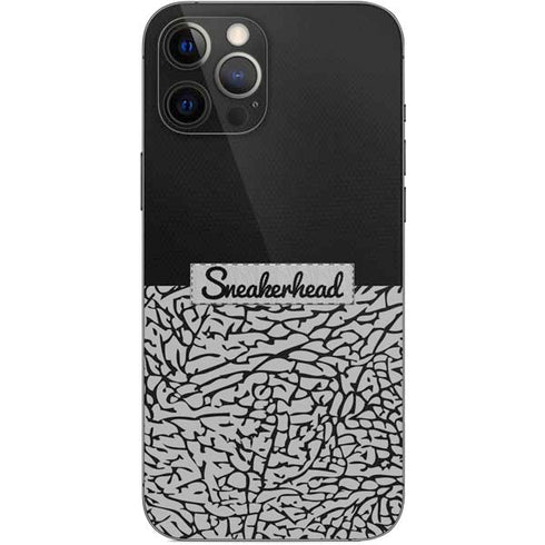 Elephant Print Sneakerhead Black iPhone 12 Pro Max Skin