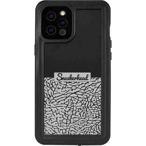 Elephant Print Sneakerhead Black iPhone 12 Pro Max Waterproof Case