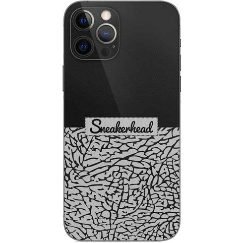 Elephant Print Sneakerhead Black iPhone 12 Pro Skin