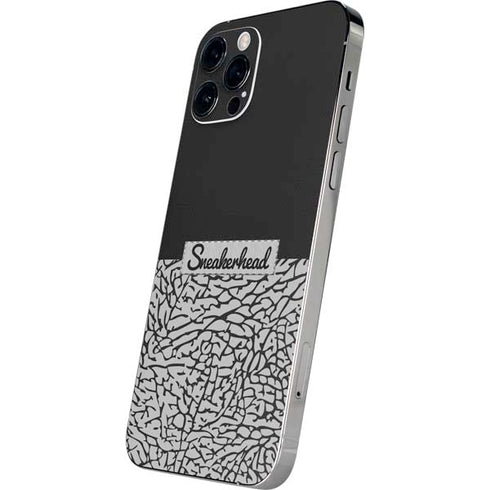 Elephant Print Sneakerhead Black iPhone 12 Pro Skin