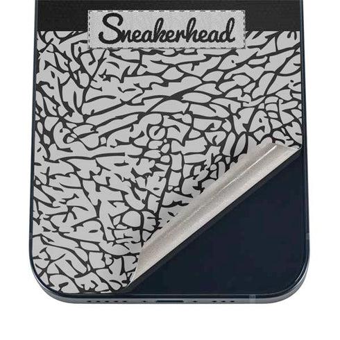 Elephant Print Sneakerhead Black iPhone 12 Skin