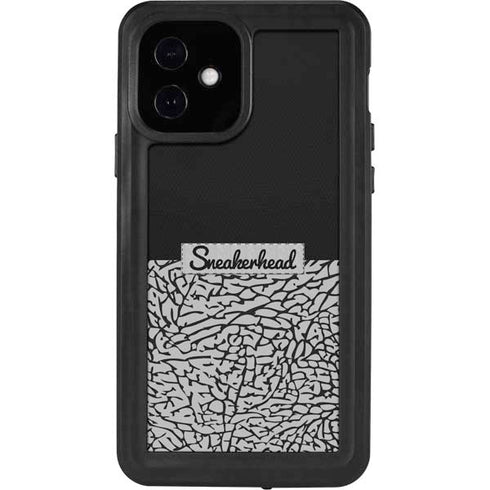 Elephant Print Sneakerhead Black iPhone 12 Waterproof Case