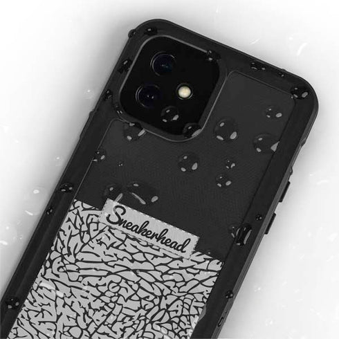 Elephant Print Sneakerhead Black iPhone 12 Waterproof Case