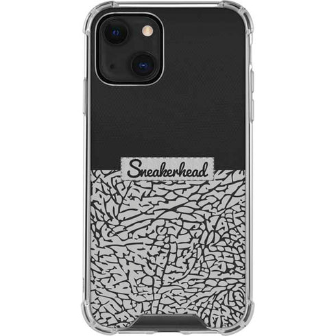 Elephant Print Sneakerhead Black iPhone 13 Mini Clear Case