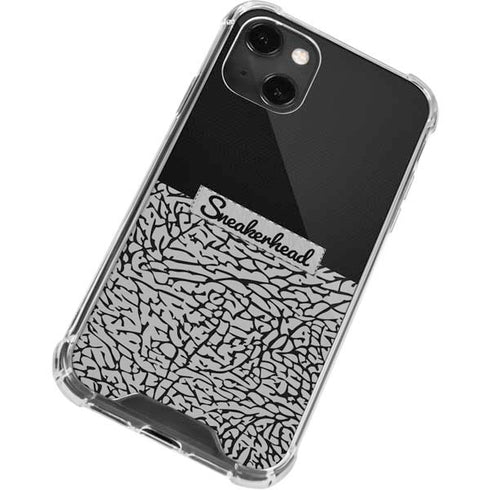Elephant Print Sneakerhead Black iPhone 13 Mini Clear Case