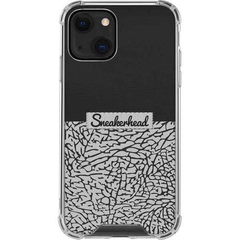 Elephant Print Sneakerhead Black iPhone 14 Clear Case