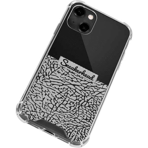 Elephant Print Sneakerhead Black iPhone 14 Clear Case