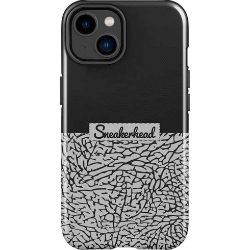 Elephant Print Sneakerhead Black iPhone 15 Plus Impact Case