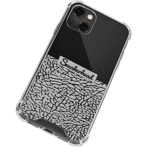 Elephant Print Sneakerhead Black iPhone 14 Plus Clear Case