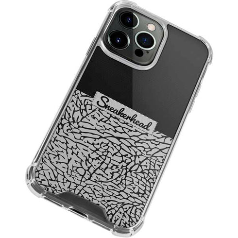 Elephant Print Sneakerhead Black iPhone 15 Pro Clear Case