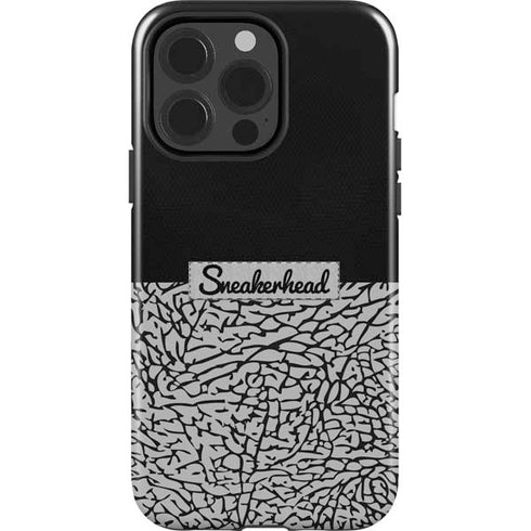 Elephant Print Sneakerhead Black iPhone 15 Pro Impact Case