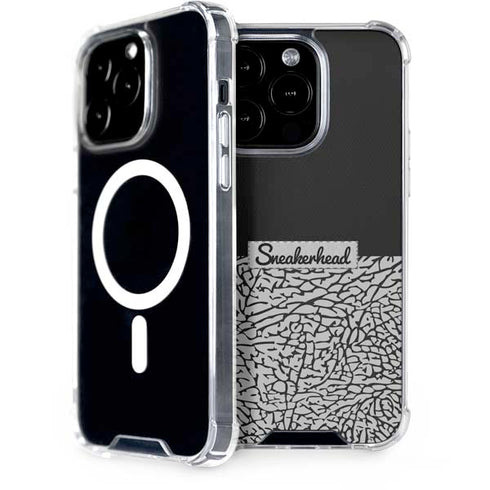Elephant Print Sneakerhead Black iPhone 15 Pro MagSafe Case
