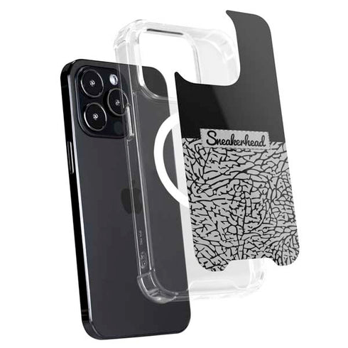 Elephant Print Sneakerhead Black iPhone 15 Pro MagSafe Case