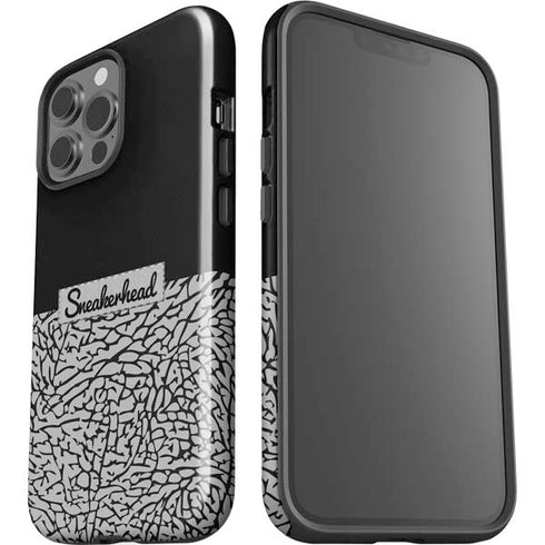 Elephant Print Sneakerhead Black iPhone 15 Pro Max Impact Case