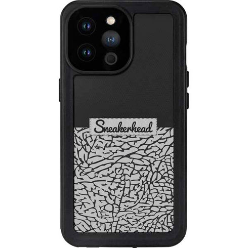 Elephant Print Sneakerhead Black iPhone 14 Pro Max Waterproof Case